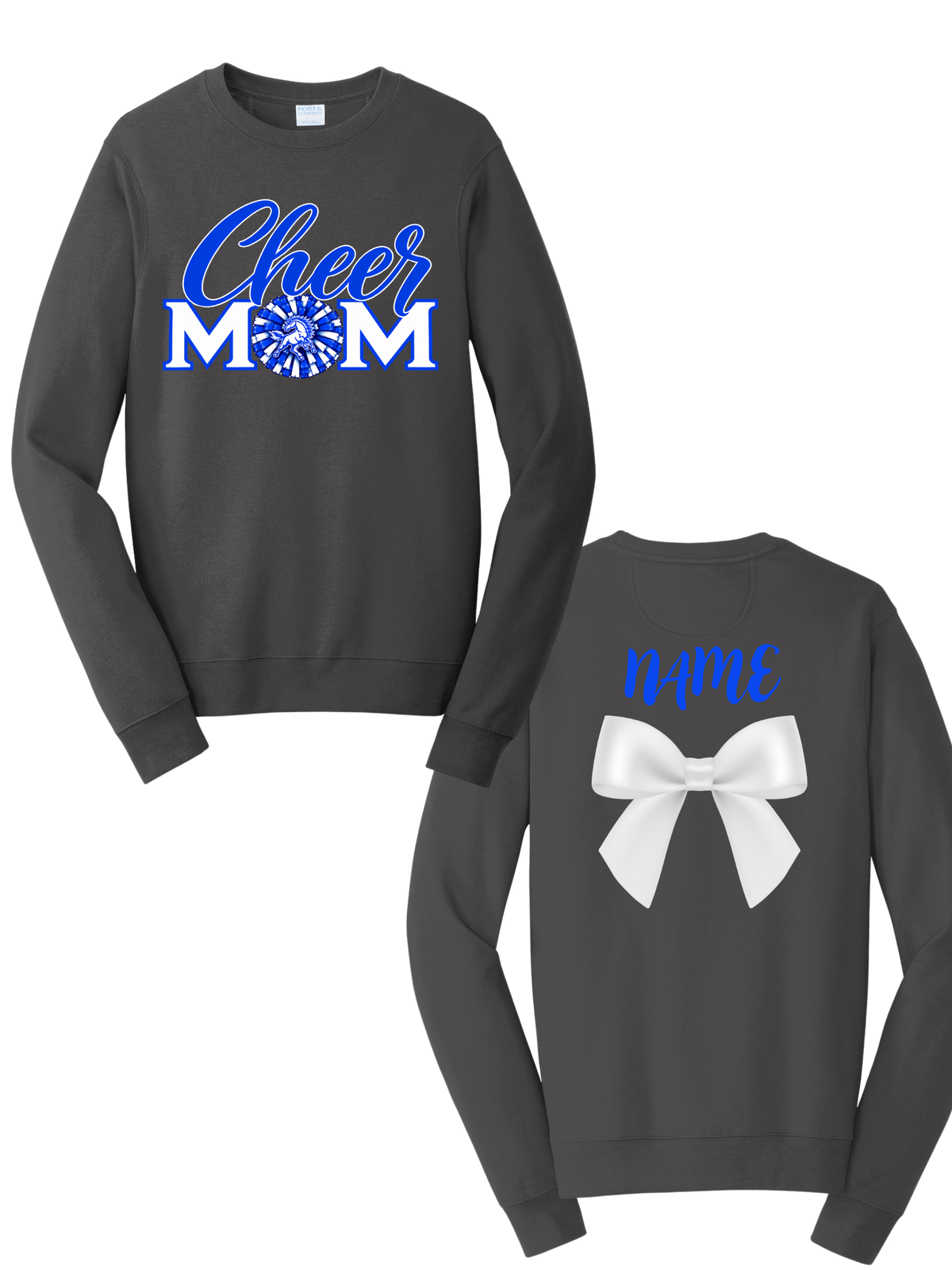 Cheer Mom Design GLITTER - Crew
