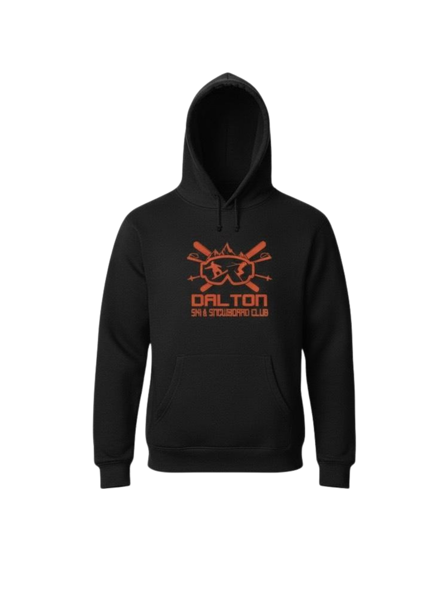 Pullover Hooded Sweatshirt Adult & Youth - Metallic Orange Print