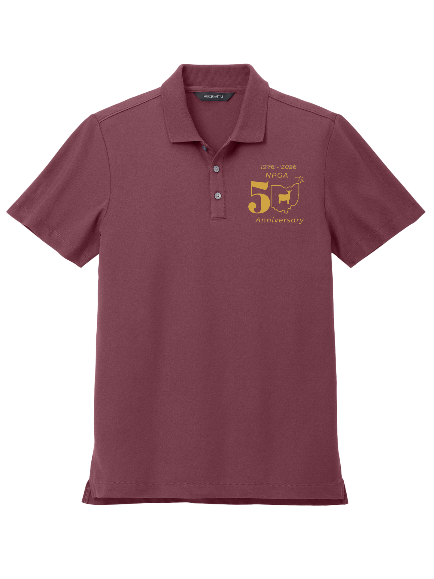 Mercer+Mettle® Mens Stretch Pique Polo -Embroidered