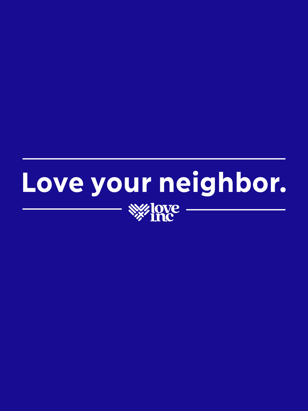 Love Inc. Fundraiser Tshirts