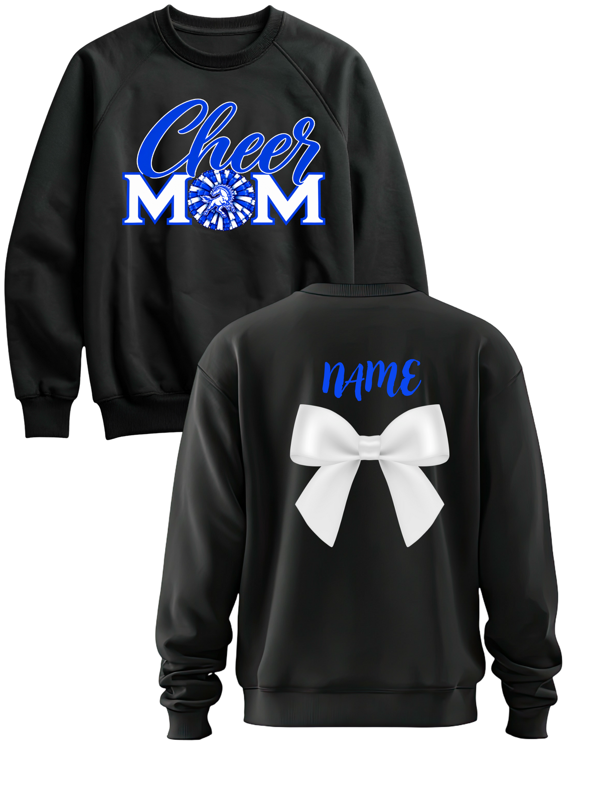 Cheer Mom Design GLITTER - Crew