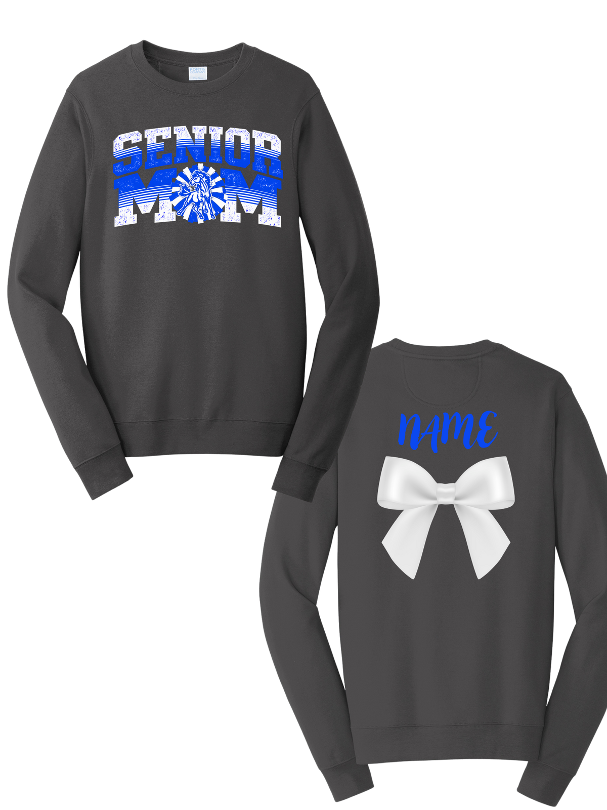 Senior Mom Design GLITTER - Crew