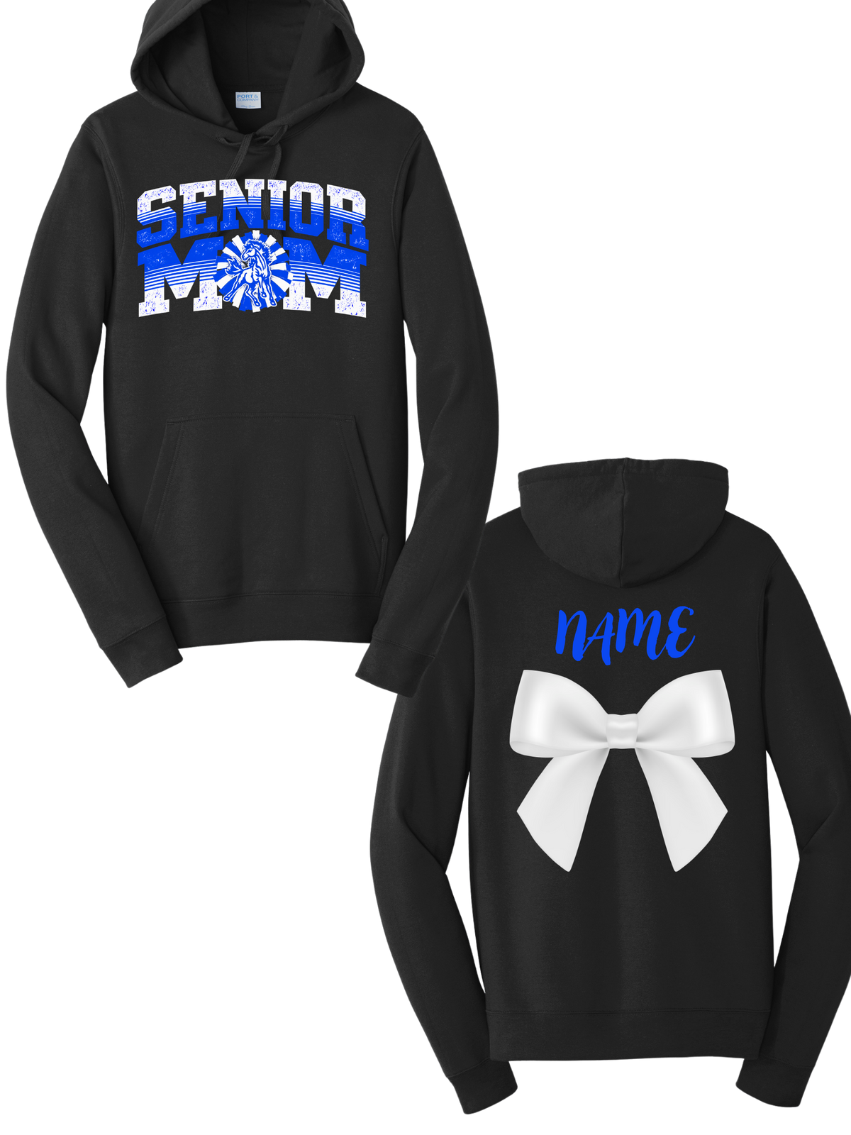 Senior Mom Design GLITTER - Hoodie
