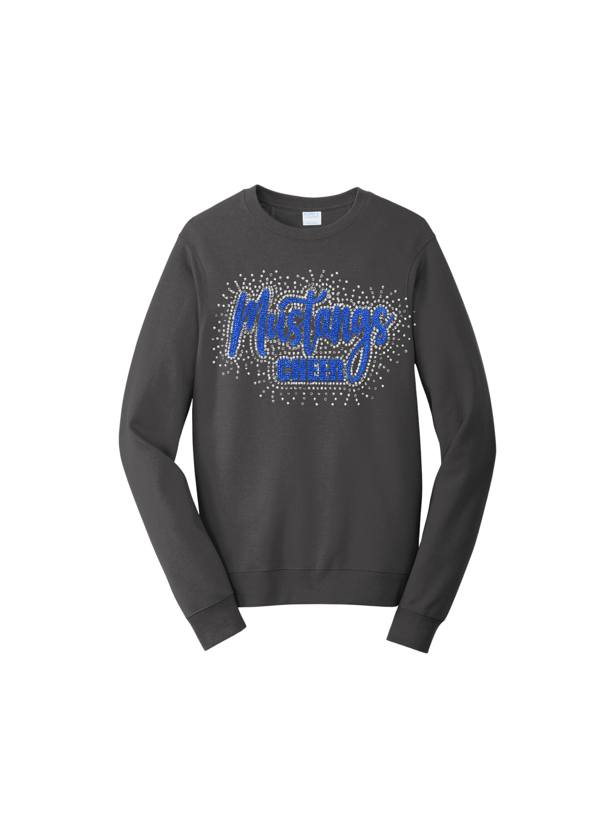 Tuslaw Mustangs Crewneck RHINESTONE