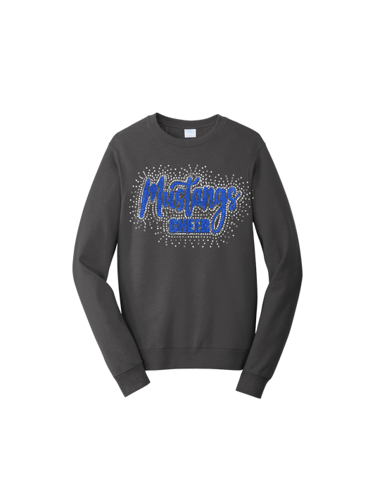 Tuslaw Mustangs Crewneck RHINESTONE