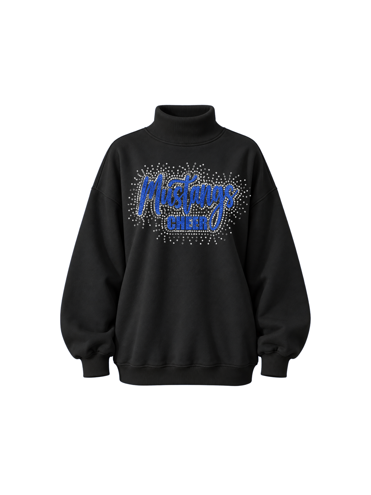 Tuslaw Mustangs Mockneck RHINESTONE