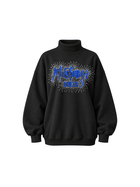 Tuslaw Mustangs Mockneck RHINESTONE