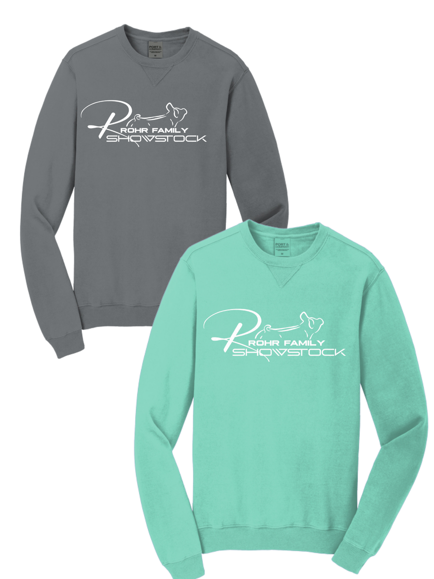 Port & Co™ Beach Wash® Garment-Dyed Crewneck Sweatshirt