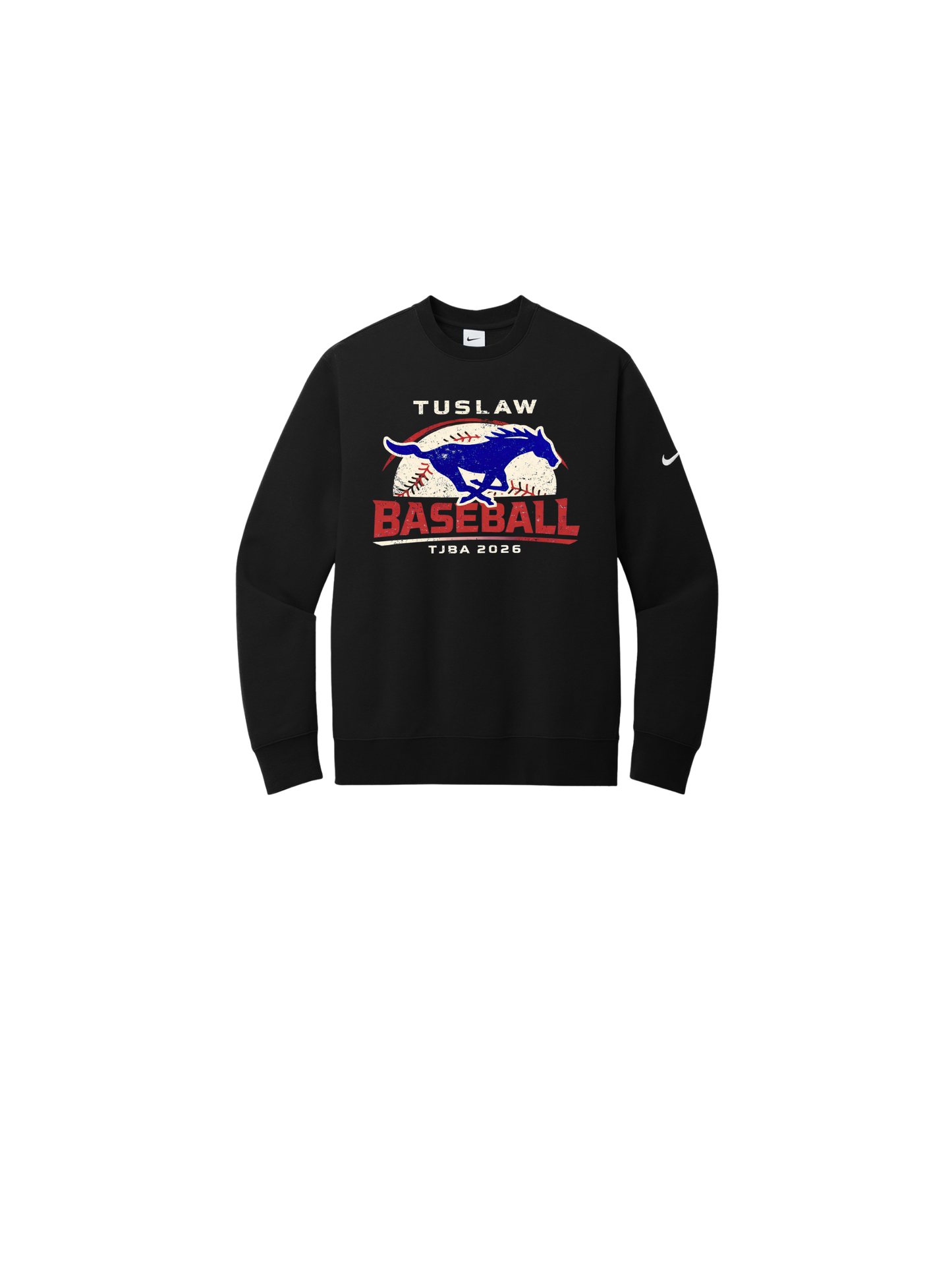Nike Club Fleece Sleeve Swoosh Crew