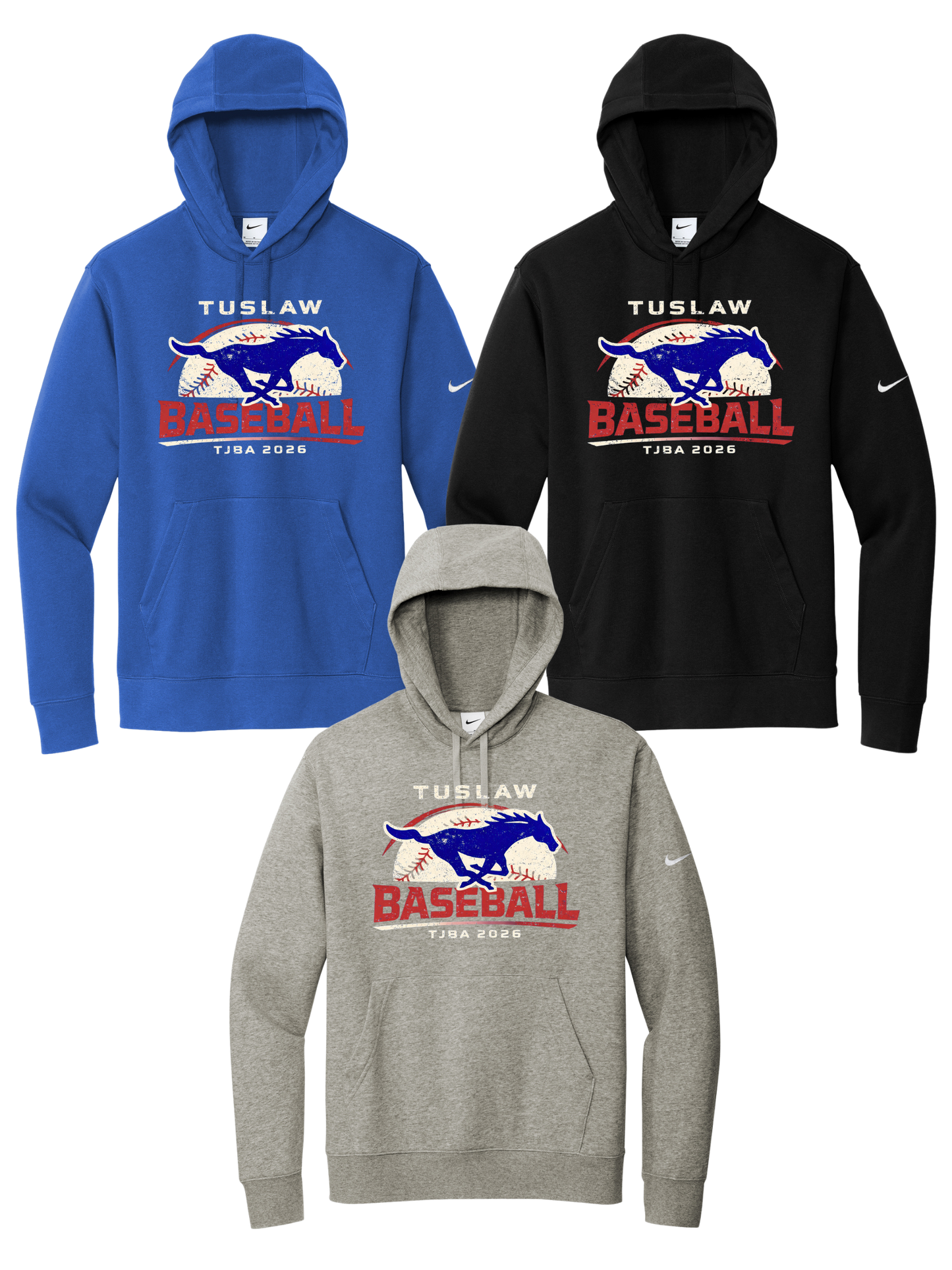 Nike Club Fleece Sleeve Swoosh Pullover Hoodie