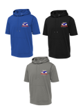 Sport-Tek ® Sport-Wick ® Fleece Short Sleeve Hooded Pullover