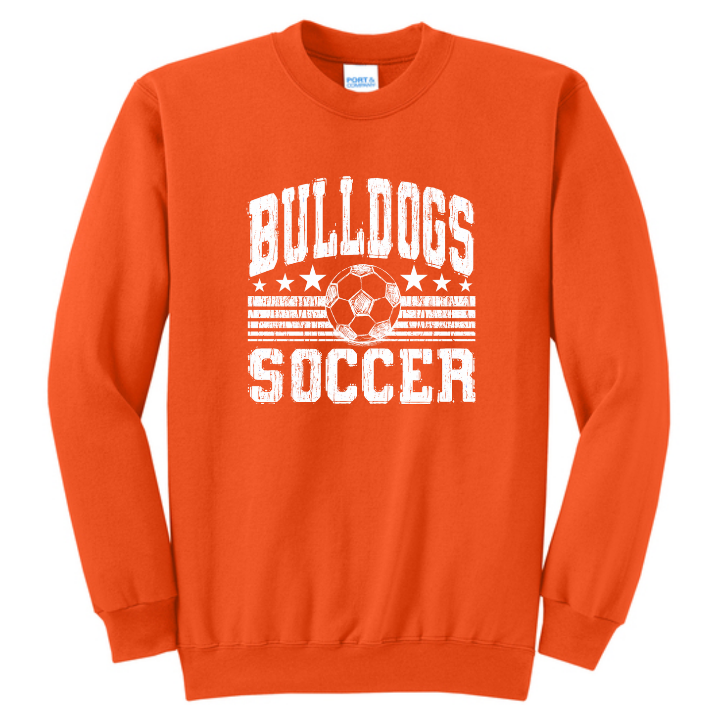 Dalton Bulldog Orange Crewneck