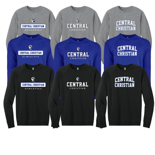Next Level Apparel® Laguna Raglan  Crew Sweatshirt Adult
