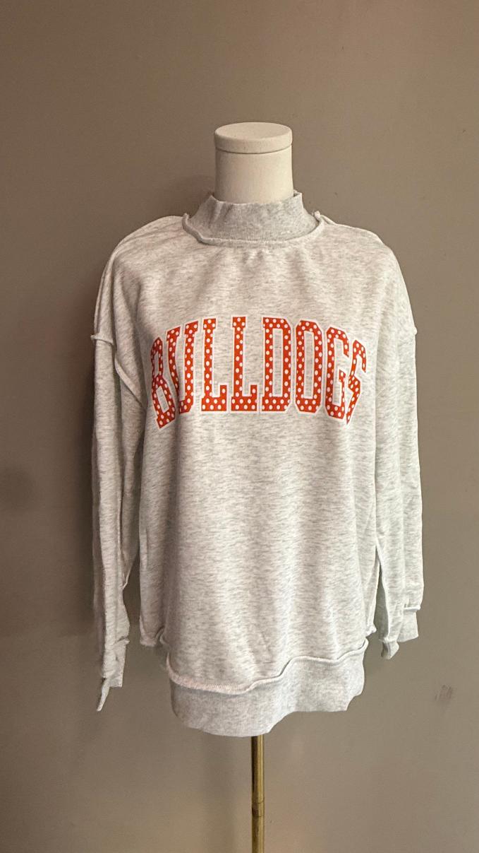 Reversible gray Mockneck