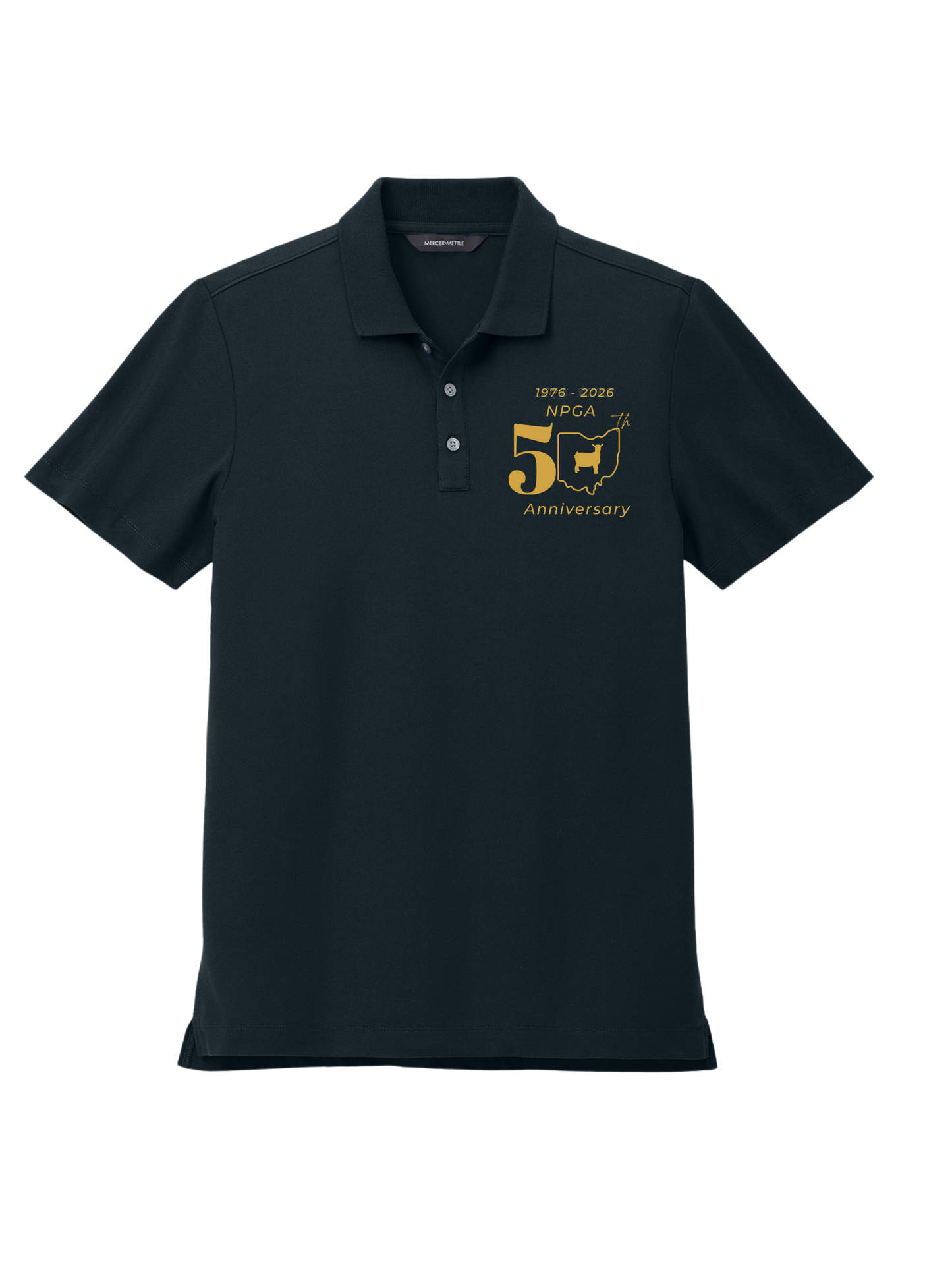 Mercer+Mettle® Mens Stretch Pique Polo -Embroidered