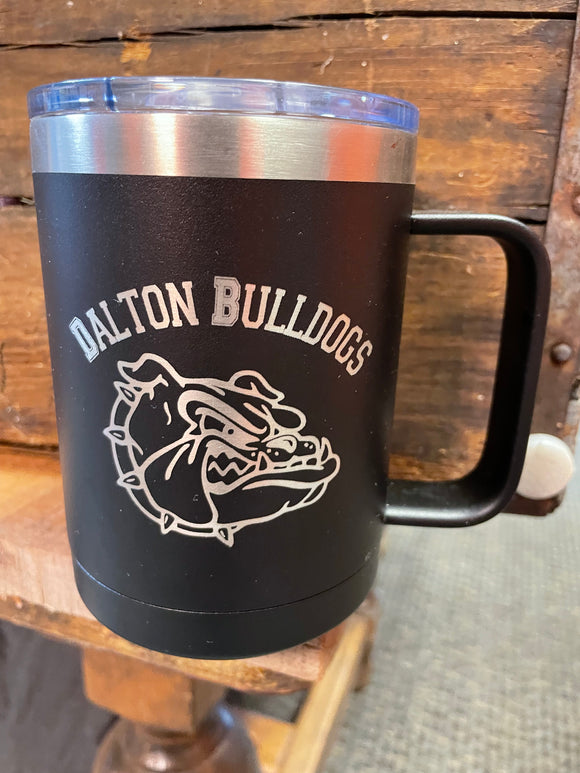 Engraved Bulldog Mug